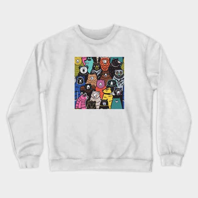 Bears Pattern Crewneck Sweatshirt by PenguinHouse